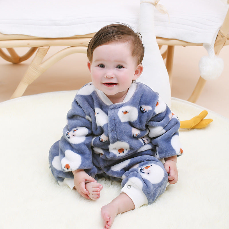 Baby Warm One-piece Clothes
