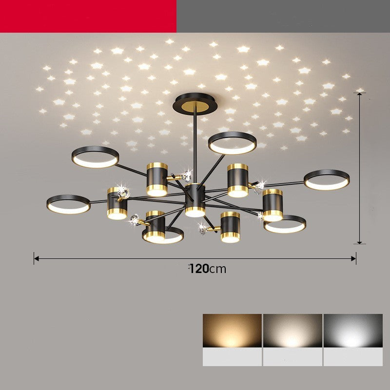 Light Luxury Chandelier Nordic Star Lamp